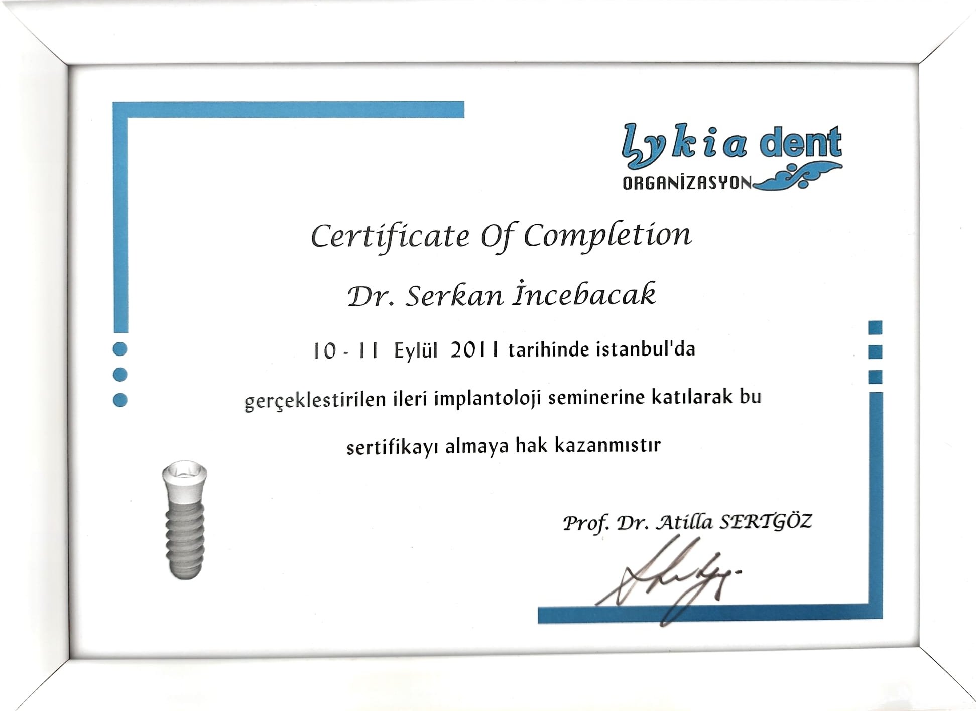 Katılım belgesi
